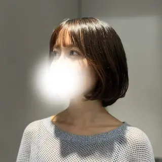 ミディアム 無料カットモデル ユナのヘアスタイル