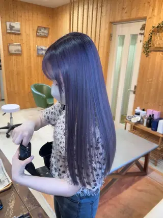 ロング カラー ハイトーン belle ナホのヘアスタイル