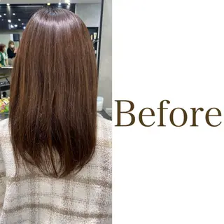 セミロング カラー ヘアアレンジ FAAM Tsuneのヘアスタイル