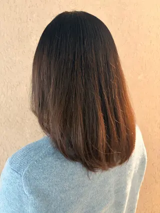 ミディアム Heart box 仲嶺　瑠輝のヘアスタイル