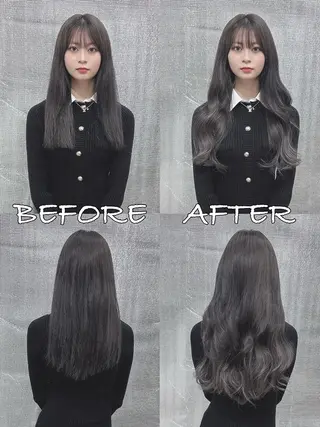 ロング カラー ヘアアレンジ LIP 大阪本店 エクステ MISAのヘアスタイル