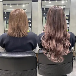 ロング カラー ヘアアレンジ FAAM Tsuneのヘアスタイル