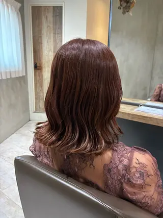 ミディアム カラー 阿部 翔一郎/暖色系カラーのヘアスタイル