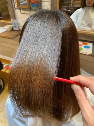 ロング 濱田 和輝のヘアスタイル