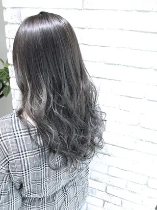 セミロング カラー パーマ ヘアアレンジ メンズ キッズ ネイル マツエク・マツパ バレイヤージュ/ 髪質改善/渡邉悟🌱のヘアスタイル