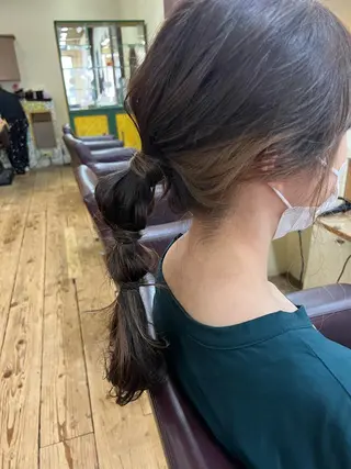 セミロング カラー ヘアアレンジ 「sumi」 AMIのヘアスタイル
