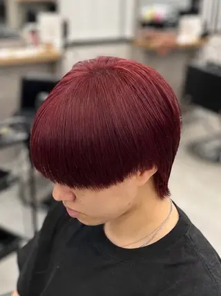カラー メンズ chinatsu 渋谷/ハイトーンのヘアスタイル