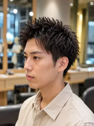 ショート メンズ 宇梶 千愛のヘアスタイル