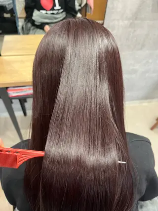 ロング カラー ヤマモト ヒロミのヘアスタイル