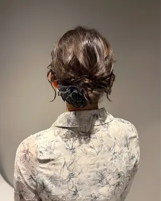 ミディアム ヘアアレンジ juve.大分/ 秋月ひとはのヘアスタイル