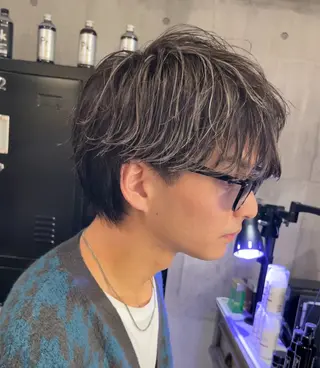 メンズ メンズ縮毛矯正 🎖アジマ リョオのヘアスタイル