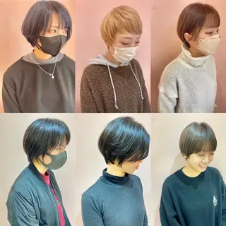 ショート カラー 縮毛矯正/ 髪質改善 /ショート 圍 崇行のヘアスタイル