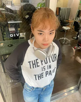 ミディアム カラー ウルフカット モデル募集中！ミカのヘアスタイル