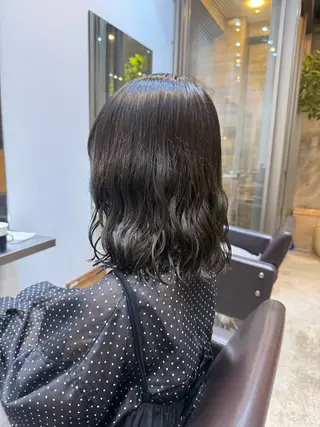 ミディアム 🌈朝5分で簡単 おしゃれパーマ🌈のヘアスタイル