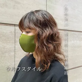 ミディアム パーマ 👑銀座ショート/ 絶壁補正/金子涼👑のヘアスタイル