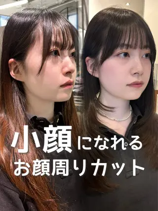 セミロング 西田  美侑/ 前髪・顔周りカットのヘアスタイル