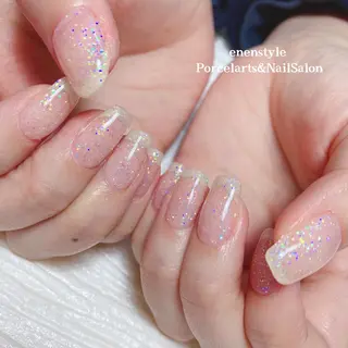 ミディアム ネイル 🐾enen style 🐾のネイルデザイン