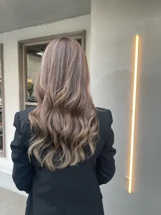 セミロング カラー パーマ ヘアアレンジ キッズ 韓国♡ハイライト ♡YURIのヘアスタイル