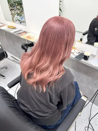 カラー レイヤー透明感カラー ブリーチ🎀オトハのヘアスタイル