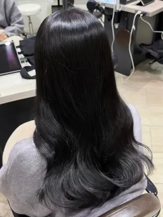 ロング カラー パーマ レイヤー×髪質改善 🌀渋谷 KANAのヘアスタイル