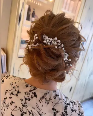 ミディアム ヘアアレンジ 早朝、日祝セット🉑 TSUBASAのヘアスタイル