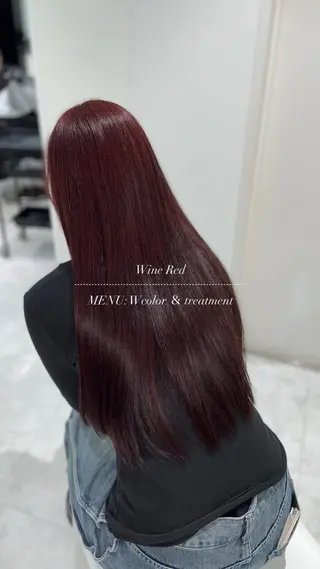 ロング カラー ヘアアレンジ ♥️暖色支持多数 ♥️銀座 mioのヘアスタイル