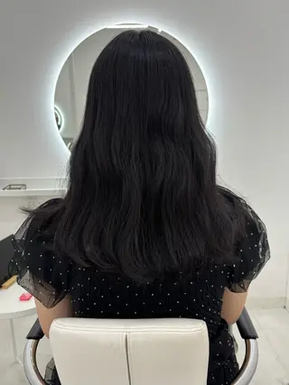 セミロング 【aini天王寺】 𝐚𝐢𝐫𝐢✂︎のヘアスタイル
