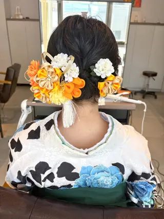 ショート ヘアアレンジ 🩵MEI🩵鶴見 ／ヘアアレンジ💫のヘアスタイル