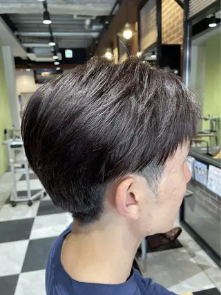 ショート カラー メンズ フェード/ショート メンズ特化/怜哉のヘアスタイル