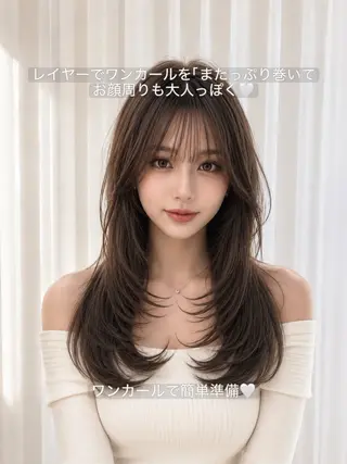 ロング カラー 💎レイヤー/韓国 💎石戸谷のヘアスタイル