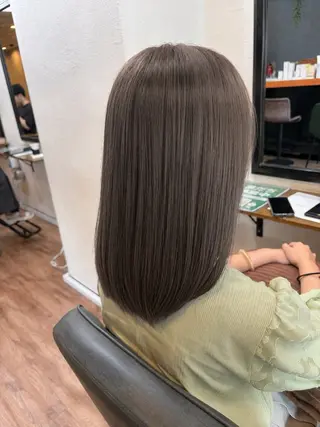 セミロング カラー 野呂 隼人のヘアスタイル
