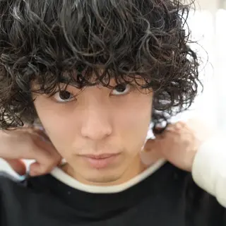 ショート パーマ メンズ メンズパーマ タカキリョウのヘアスタイル