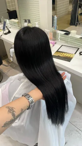 ロング カラー 🖤韓国暗髪 |透明感カラー ゆりのヘアスタイル