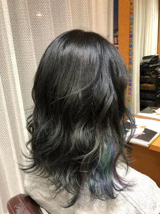 ミディアム カラー 韓国ヘア🤍髪質改善 🇰🇷AKANEのヘアスタイル