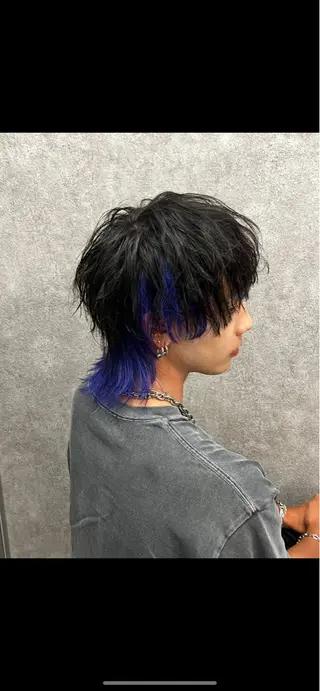 ミディアム カラー メンズ メンズウルフ特化🐺 🔥長山耕大🔥のヘアスタイル