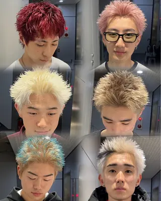 ショート カラー パーマ メンズ 🔥メンズ 特化🔥菊水皐暉🔥のヘアスタイル