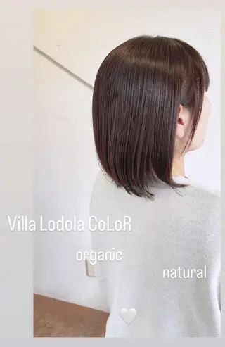 ミディアム カラー 三浦 仁美のヘアスタイル