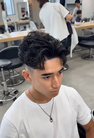 ショート メンズ特化 パーマ水沼心のヘアスタイル