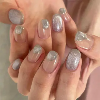 ネイル 【岐阜💅🏻】 オトナ可愛い🤍🪄のネイルデザイン