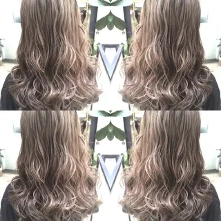 セミロング カラー 井上 一平のヘアスタイル