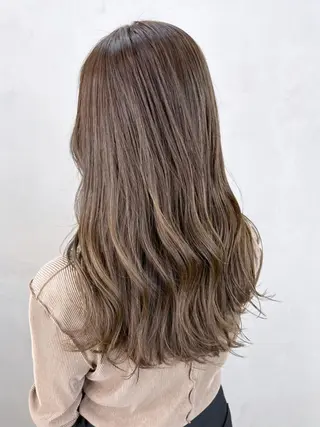 セミロング カラー パーマ ヘアアレンジ ITbyALBUM 中野店のヘアスタイル