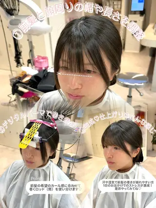 パーマ 𝑦𝑢𝑟𝑖𝑎 AFLOAT大阪のヘアスタイル