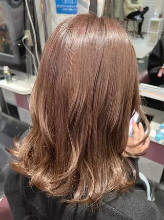 ミディアム カラー 艶髪 ♡Tomiyaのヘアスタイル