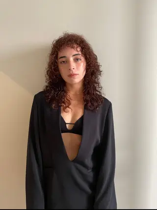 ロング カラー 渋谷 留菜のヘアスタイル