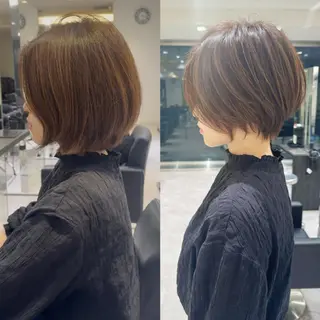 ショート 山嵜 菜織のヘアスタイル