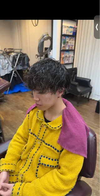パーマ メンズ 菅野 誠のヘアスタイル