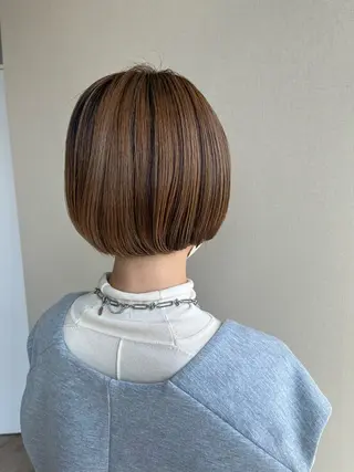 ショート レイヤーカット*艶* 蒲生四丁目*山保美月のヘアスタイル