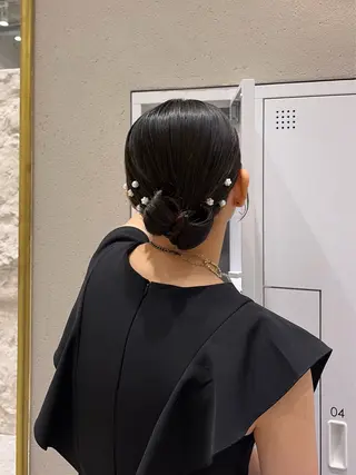 ミディアム ヘアアレンジ 銀座/ヘアセット/ 島村美帆のヘアスタイル