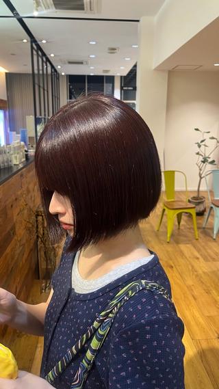 ミディアム ふかや まりかのヘアスタイル