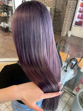 ロング カラー れあ/ ヘアカラー/ネイルのヘアスタイル